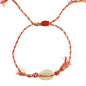 Hippe armbanden kauri Red-orange-gold