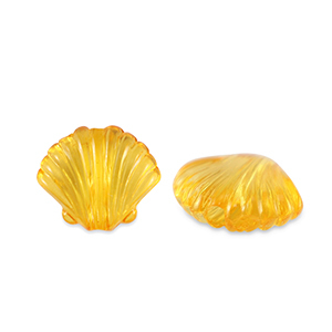 Acryl kralen shell Transparent spectra yellow
