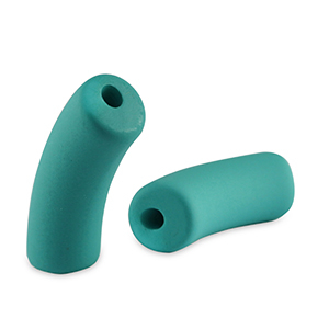 Acryl kralen tube matt Teal green