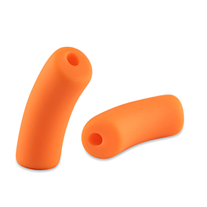 Acryl kralen tube matt Neon orange