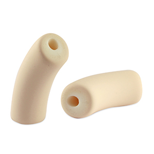 Acryl kralen tube matt Apricot beige