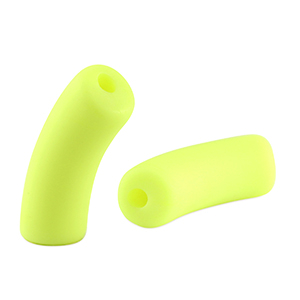Acryl kralen tube matt Neon yellow