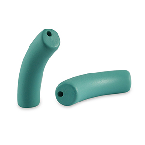 Acryl kralen tube matt Teal green
