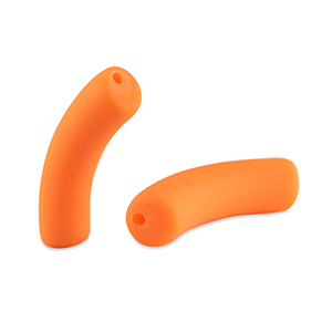 Acryl kralen tube matt Neon orange