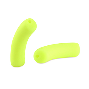 Acryl kralen tube matt Neon yellow