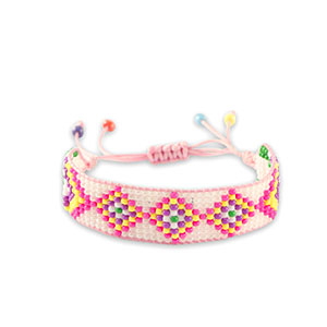 Hippe armbanden Lotus pink-purple