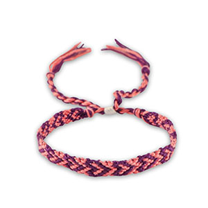 Hippe armbanden Grape purple-coral pink