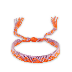Hippe armbanden Lilac-orange