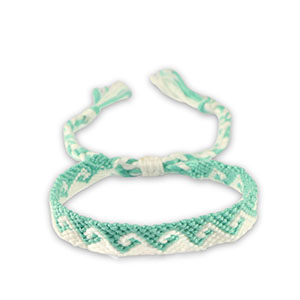 Hippe armbanden Turquoise-white