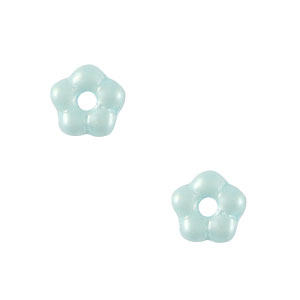 Tsjechische kralen flower 5mm Light blue