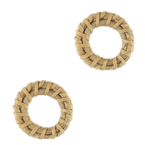 Rotan hangers 24mm Natural beige