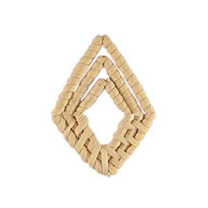 Rotan hangers rhombus Natural beige
