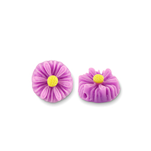 Kralen van resin flower 8mm Purple