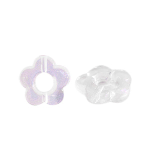 Kralen van acryl flower Transparent AB
