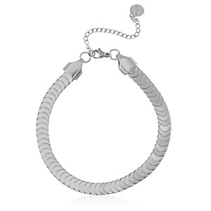 Armbanden van Stainless steel Roestvrij staal (RVS) Zilver