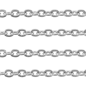 Benodigdheden van Stainless steel Roestvrij staal (RVS) jasseron ankerketting Silver