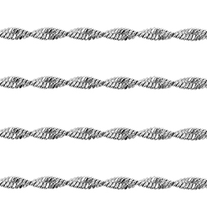 Benodigdheden van Stainless steel Roestvrij staal (RVS) jasseron twist Silver