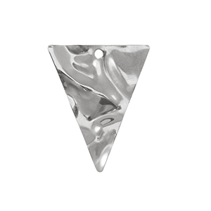 Bedels van Stainless steel Roestvrij staal (RVS) triangle Silver