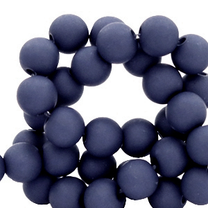 6 mm kralen van acryl Navy blue