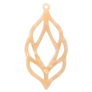 Hangers van resin Peach blush opal