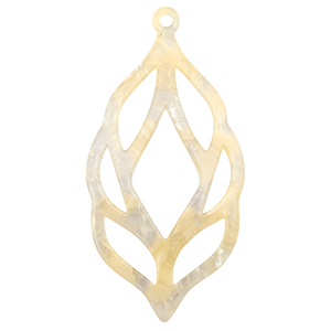 Hangers van resin Sand beige transparent
