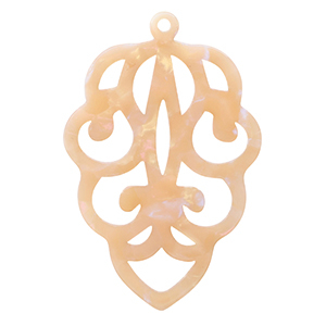 Hangers van resin Peach blush opal