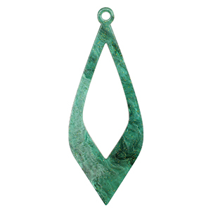 Hangers van resin Multicolor green