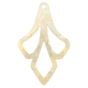 Hangers van resin Sand beige transparent