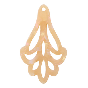 Hangers van resin Peach blush opal