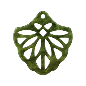 Hangers van resin Moss green