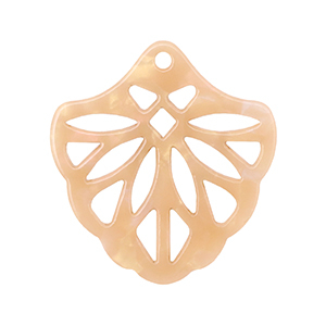 Hangers van resin Peach blush opal