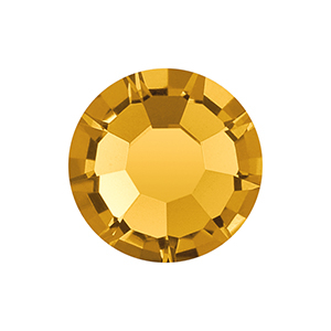 Birthstone November Preciosa SS16 flat back (4mm) Topaz yellow
