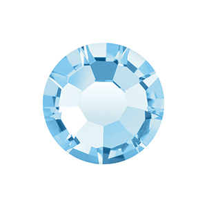 Birthstone March Preciosa SS16 flat back (4mm) Aquamarine blue