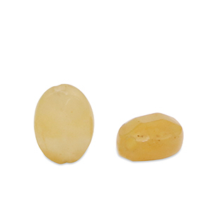 Kralen natuursteen kwarts oval Multicolour amber orange