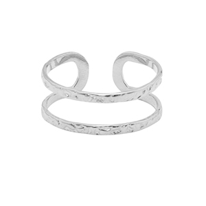 Ringen van Stainless steel Roestvrij staal (RVS) Zilver