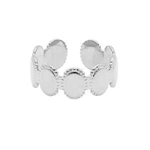 Ringen van Stainless steel Roestvrij staal (RVS) Zilver