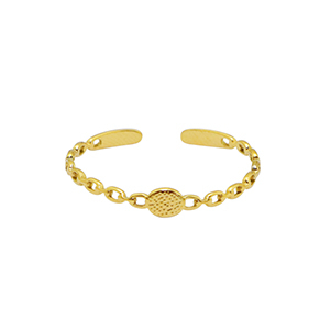 Ringen van Stainless steel Roestvrij staal (RVS) Goud