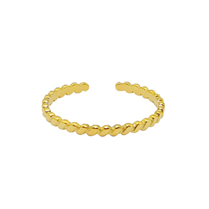 Ringen van Stainless steel Roestvrij staal (RVS) Goud