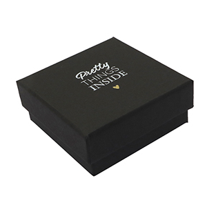 (Cadeau) doosje voor sieraden "Pretty things inside"&nbsp; Black