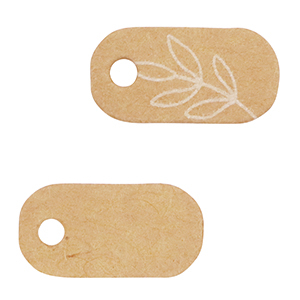 Kaartjes voor sieraden bloemen Brown