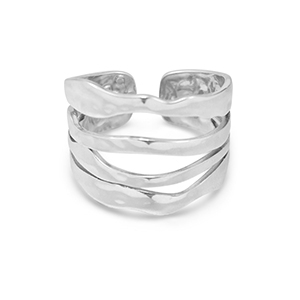 Ringen van Stainless steel Roestvrij staal (RVS) Silver