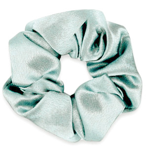 Scrunchie silky haarelastiek Allure blue
