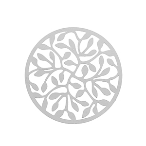 Bedels van Stainless steel Roestvrij staal (RVS) bohemian 33mm Silver