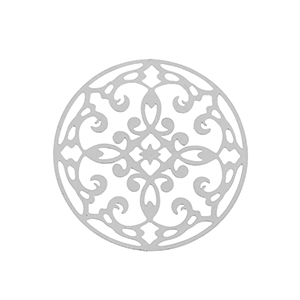 Bedels van Stainless steel Roestvrij staal (RVS) bohemian 28mm Silver