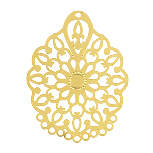 Bedels van Stainless steel Roestvrij staal (RVS) bohemian Gold