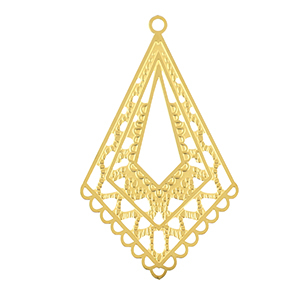 Bedels van Stainless steel Roestvrij staal (RVS) bohemian Gold