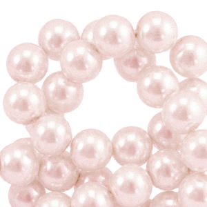 Glasparels rond 6mm Light rose