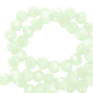 Facet kralen top quality disc 4x3mm Mint green