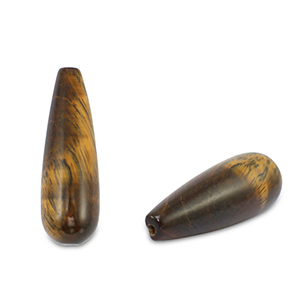 Kralen natuursteen tijgeroog drop Golden brown