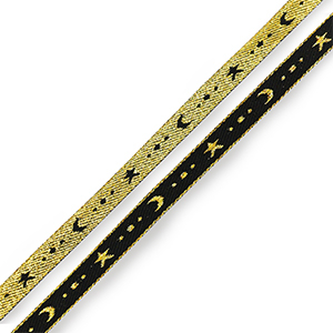 Tekstlint moon and star Black-gold